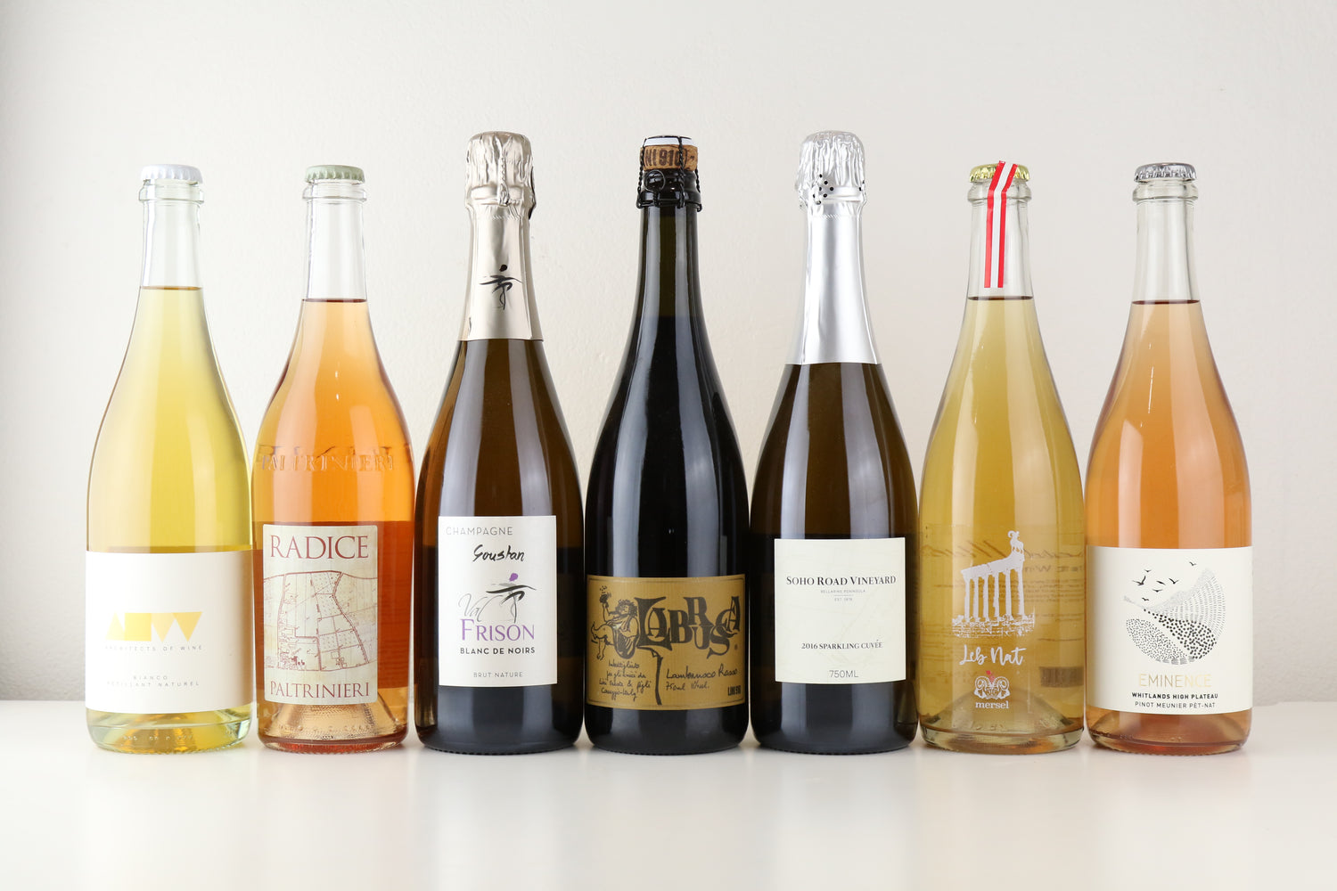 A collection of sparkling wines