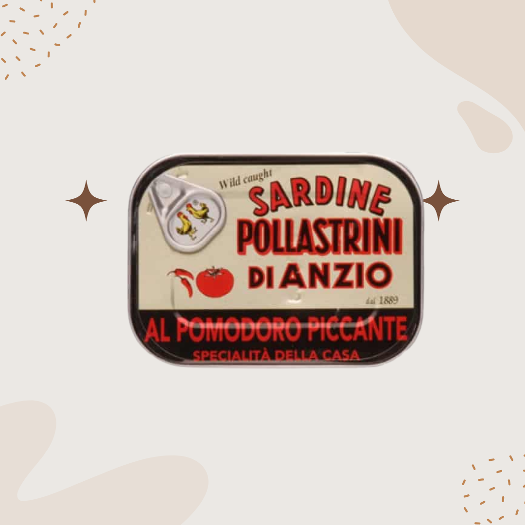 Pollastrini Al Pomodoro Piccante Sardines in Olive Oil 100g
