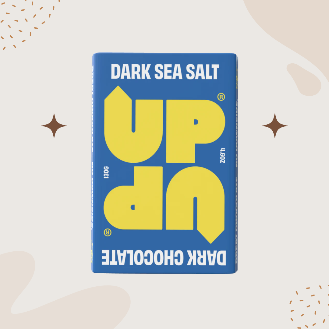 UP-UP Dark Sea Salt Chocolate Bar 130g