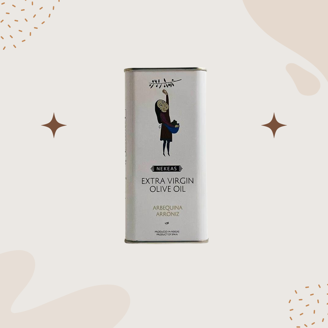Bodegas Nekeas 'Arroniz + Arbequina' Extra Virgin Olive Oil 500ml (White Tin)