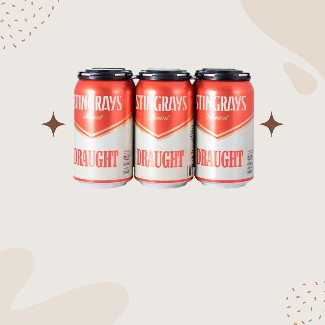 Stingrays Draught 355ml (6 Pack)