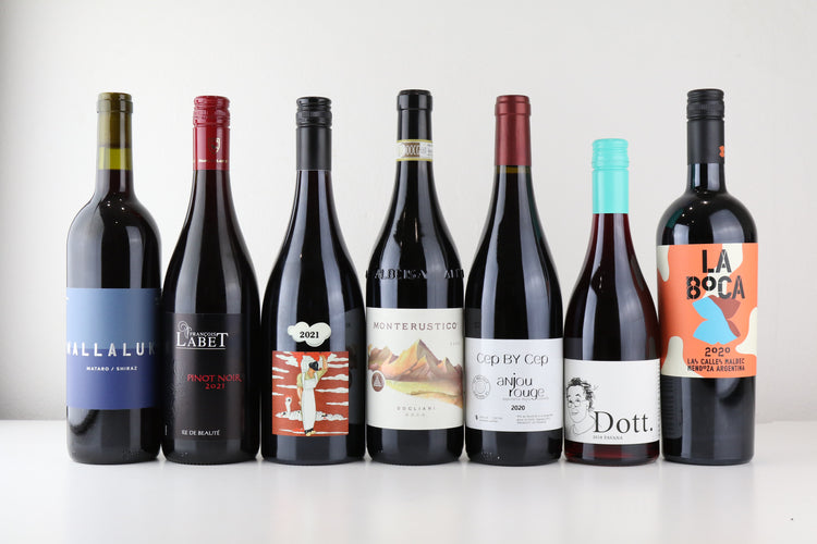 A collection of juicy and fruity reds