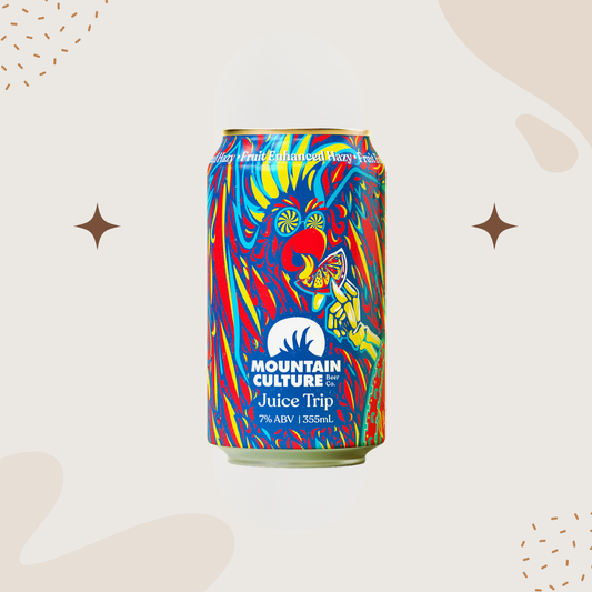 Mountain Culture Juice Trip Fruit Enhanced Hazy 355ml (4 pack)
