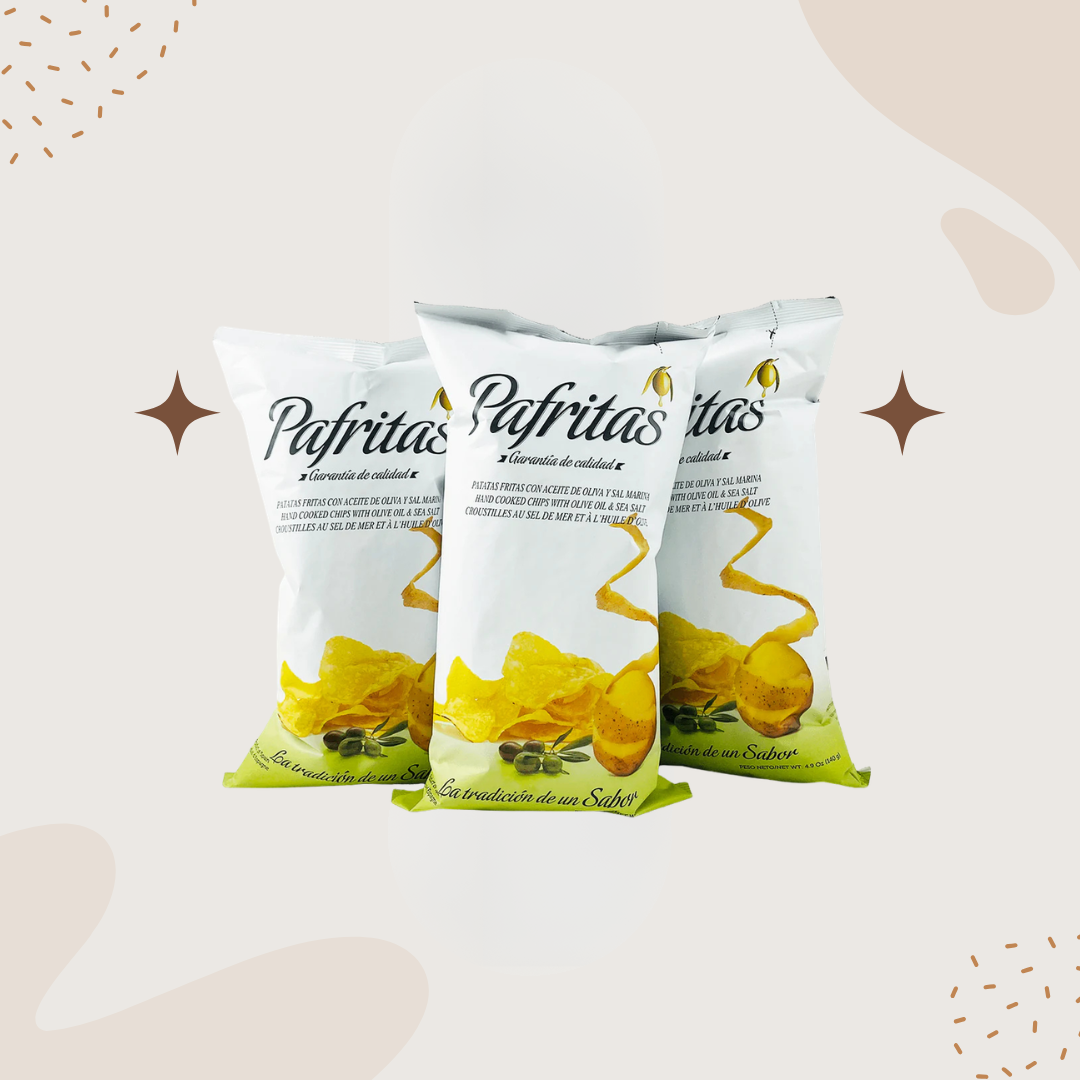 Pafritas 'Sal Marina' Virgin Olive Oil and Sea Salt Chips 120g