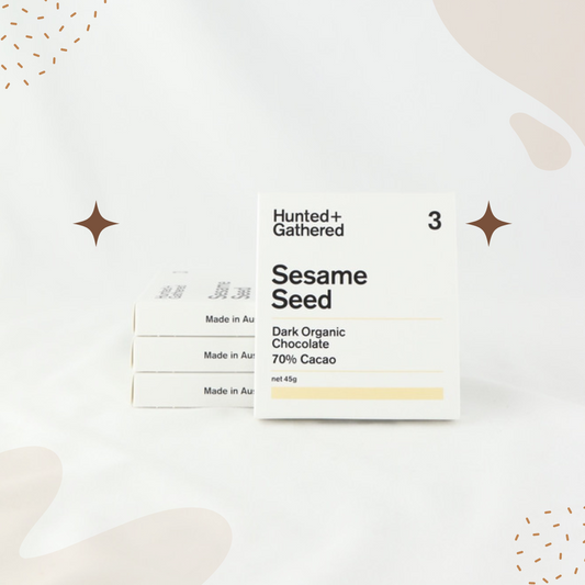Hunted + Gathered Sesame Seed Chocolate 70% 45g