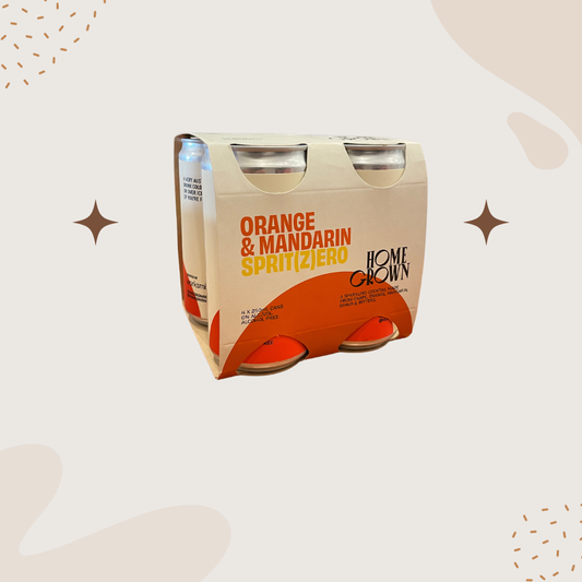 Home Grown Orange & Mandarin Non-Alc Spritz (4 Pack) 250ml