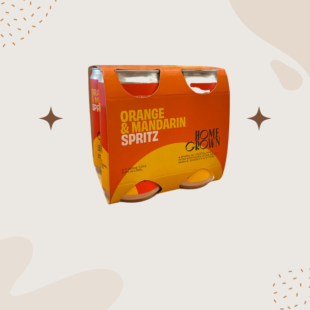Home Grown Orange & Mandarin Spritz (4 Pack) 250ml